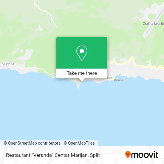 Restaurant "Veranda" Centar Marijan map