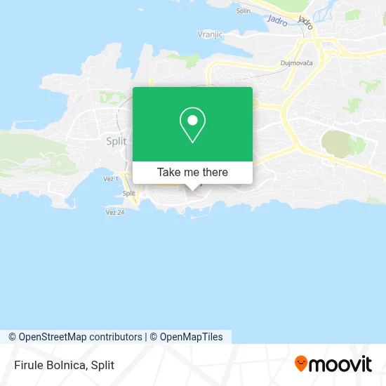 Firule Bolnica map