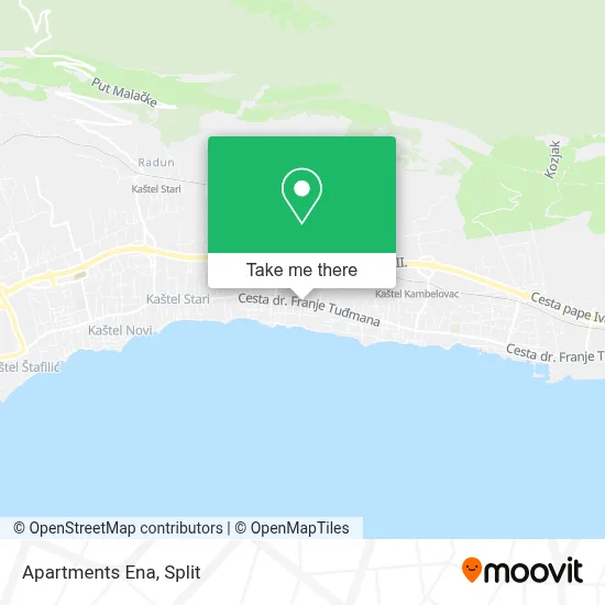 Apartments Ena map