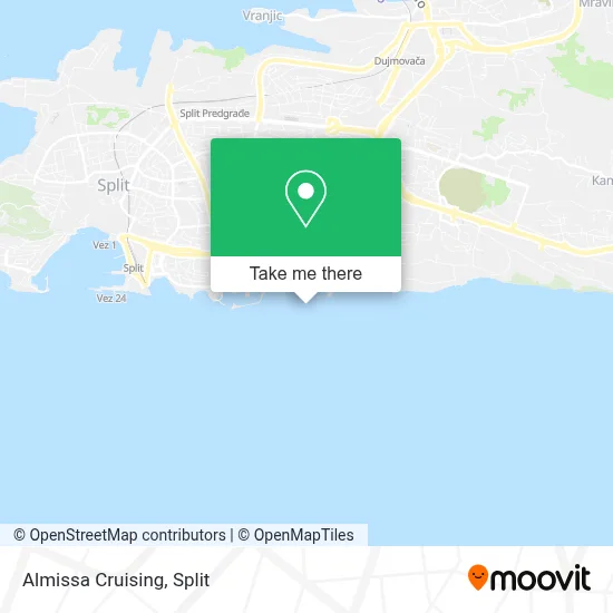 Almissa Cruising map
