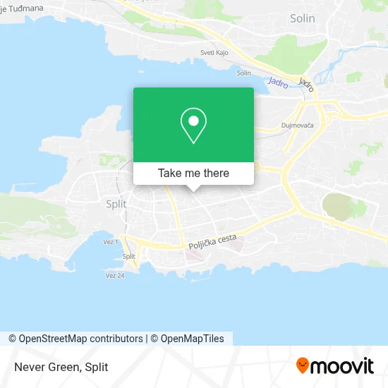 Never Green map
