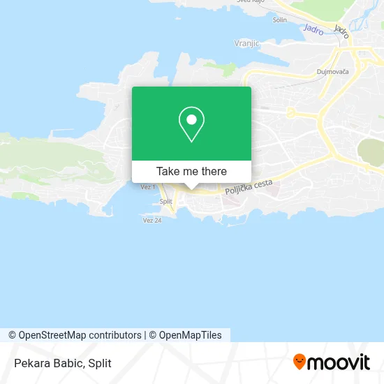 Pekara Babic map
