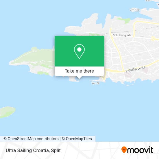 Ultra Sailing Croatia map