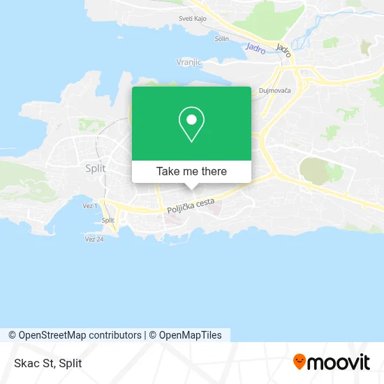 Skac St map