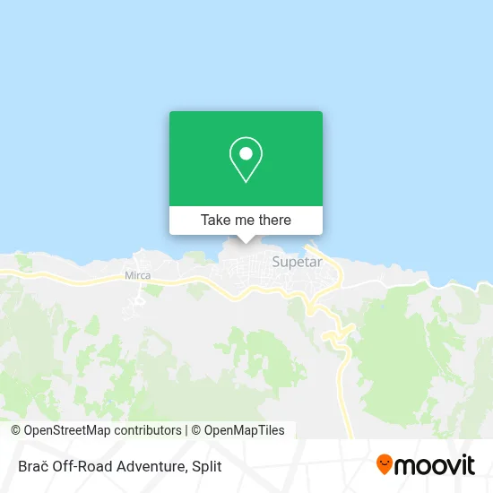 Brač Off-Road Adventure map