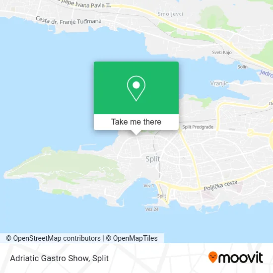 Adriatic Gastro Show map