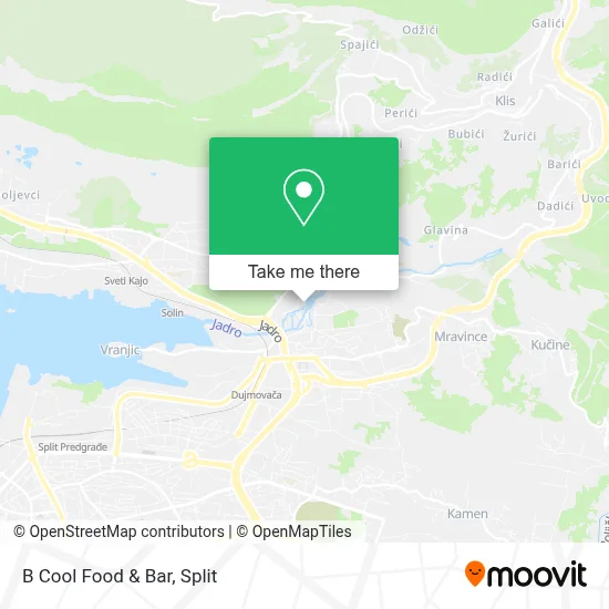 B Cool Food & Bar map