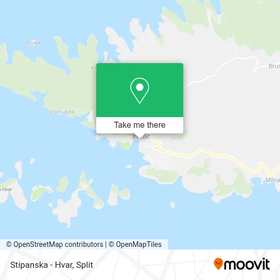Stipanska - Hvar map
