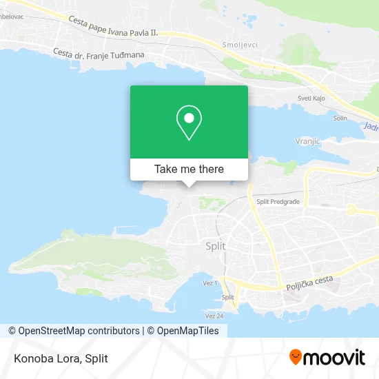 Konoba Lora map