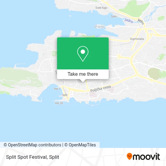 Split Spot Festival map