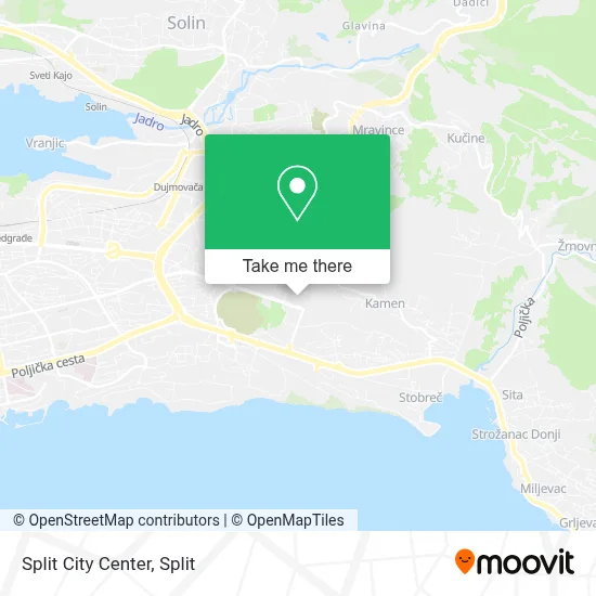 Split City Center map