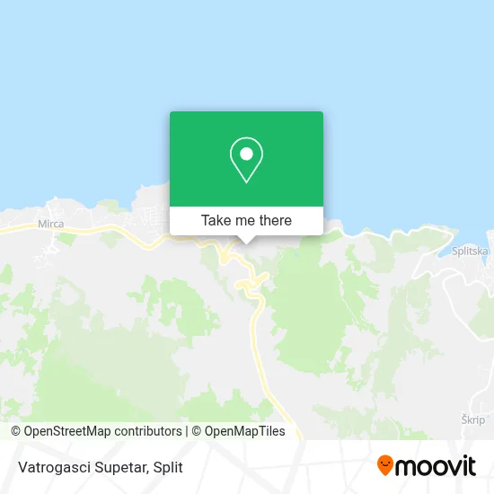 Vatrogasci Supetar map