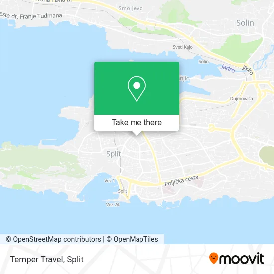 Temper Travel map