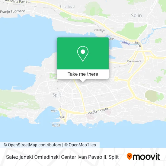 Salezijanski Omladinski Centar Ivan Pavao II map