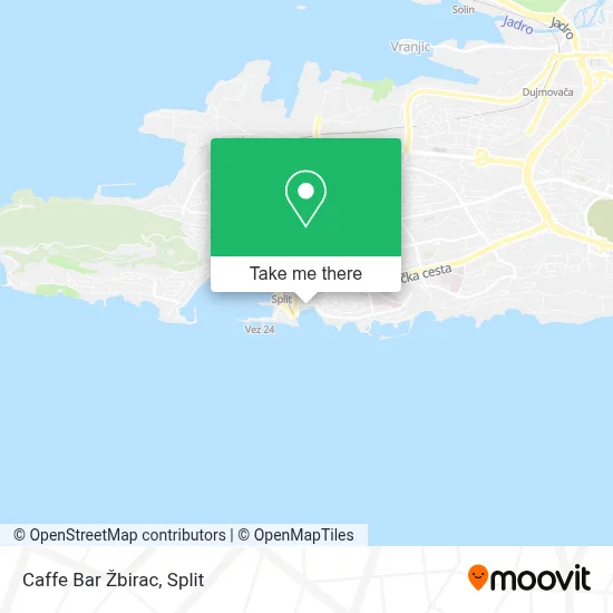Caffe Bar Žbirac map