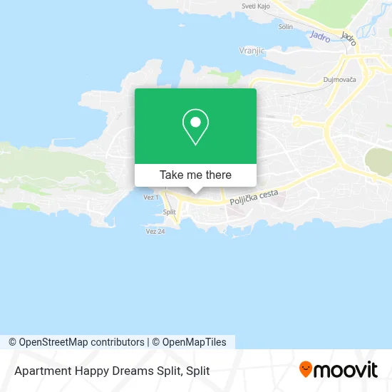 Apartment Happy Dreams Split map
