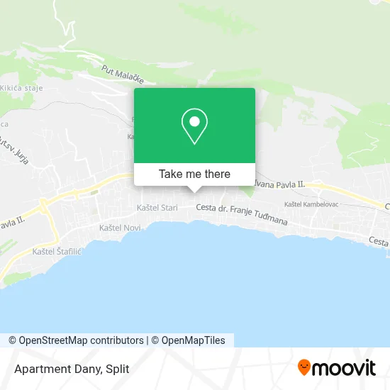 Apartment Dany map