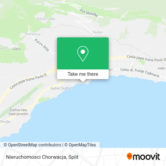 Nieruchomosci Chorwacja map