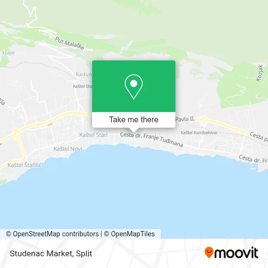 Studenac Market map