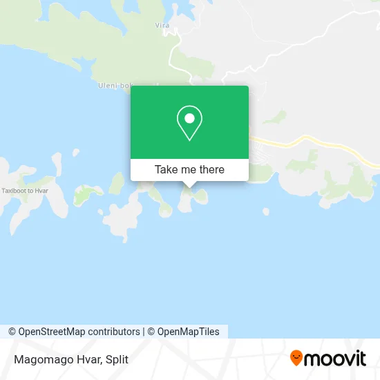 Magomago Hvar map