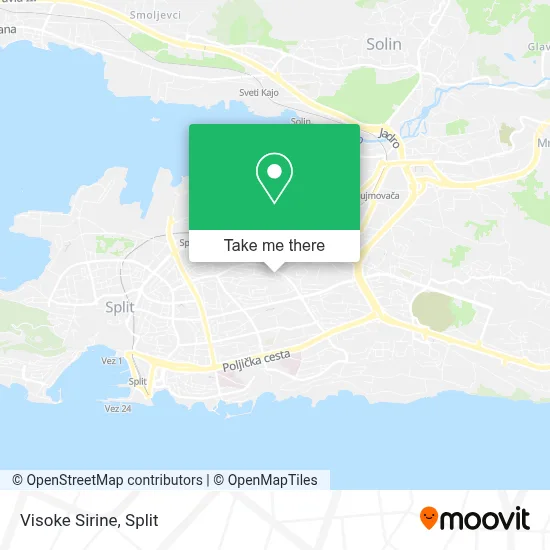 Visoke Sirine map