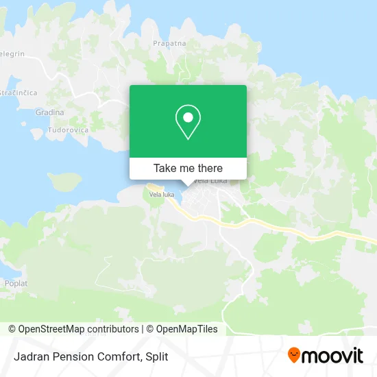 Jadran Pension Comfort map