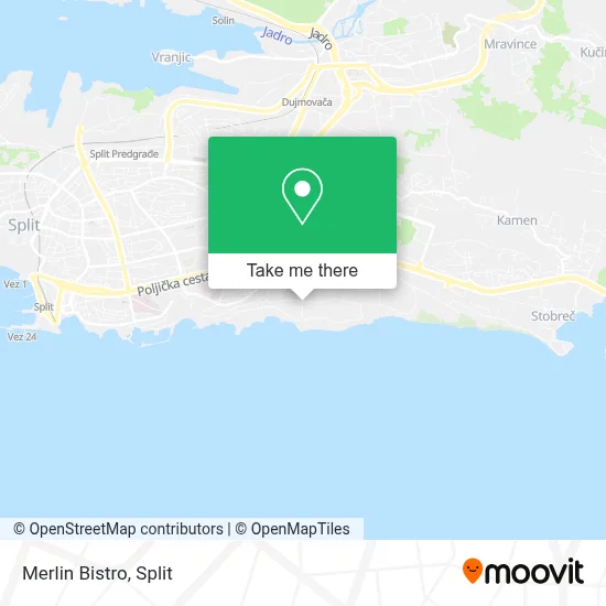 Merlin Bistro map