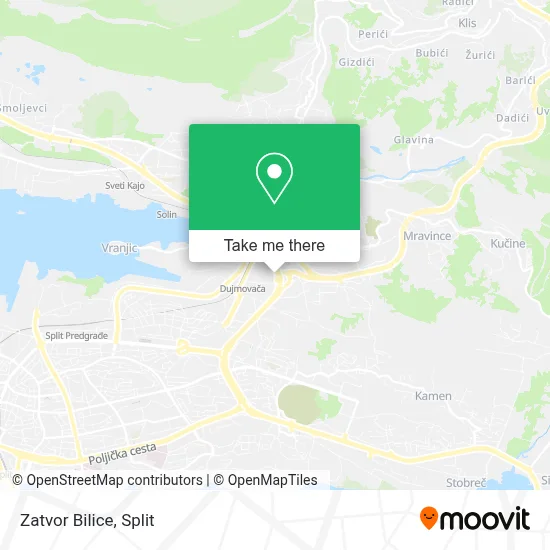 Zatvor Bilice map