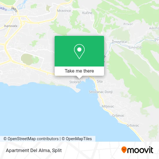Apartment Del Alma map