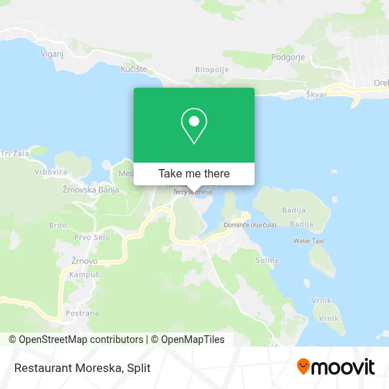 Restaurant Moreska map