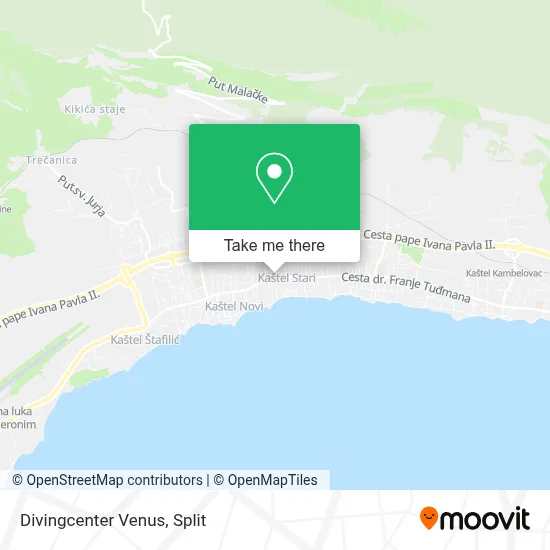 Divingcenter Venus map