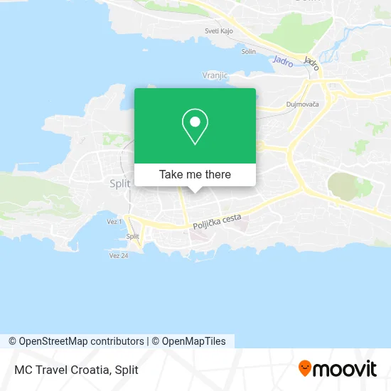MC Travel Croatia map