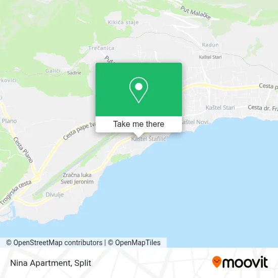 Apartman Nina map
