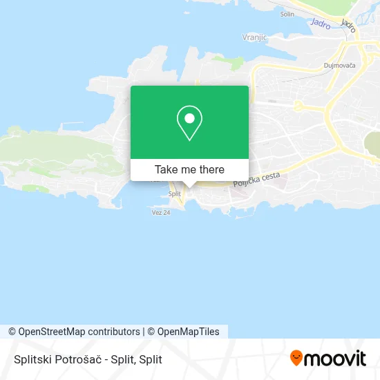 Splitski Potrošač - Split map