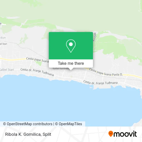 Ribola K. Gomilica map