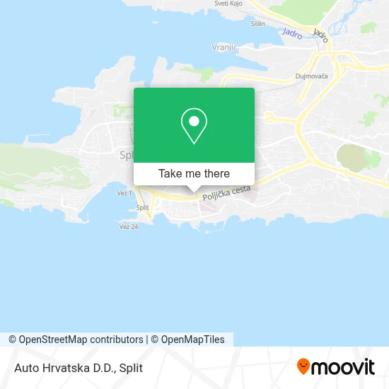 Auto Hrvatska D.D. map