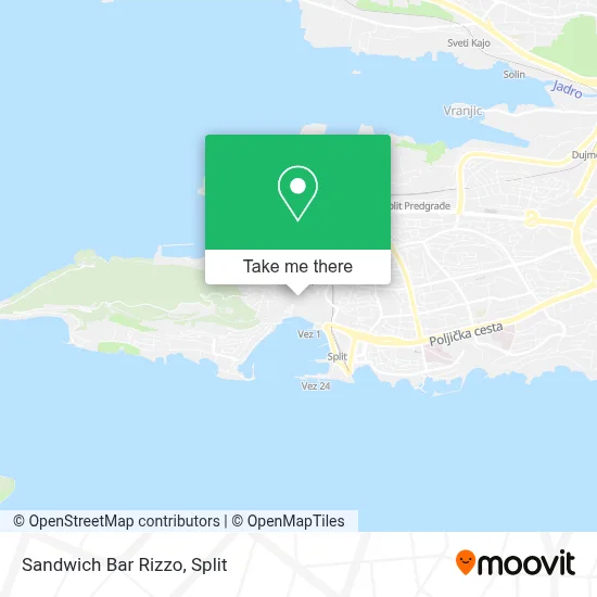 Sandwich Bar Rizzo map