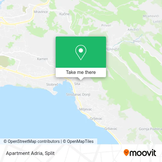 Apartment Adria map
