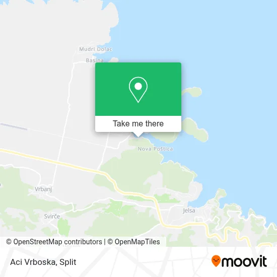 Aci Vrboska map