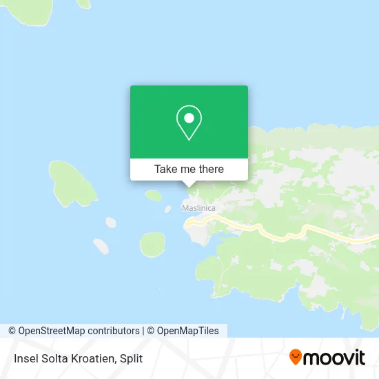 Insel Solta  Kroatien map