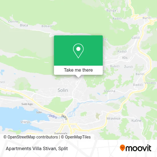 Apartments Villa Stivan map
