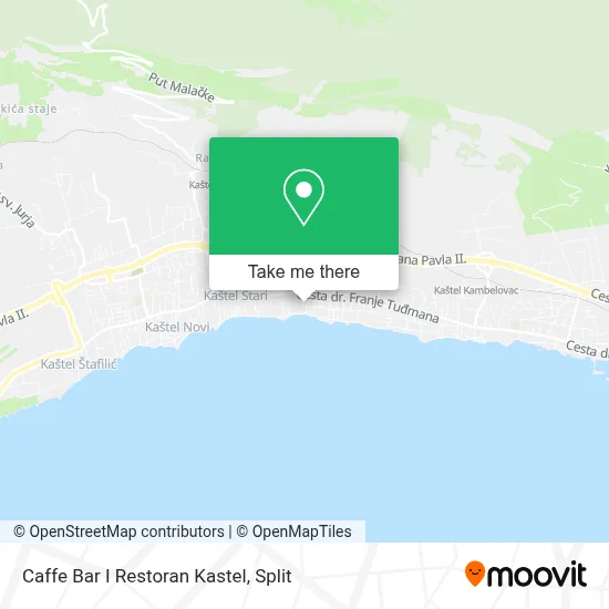 Caffe Bar I Restoran Kastel map