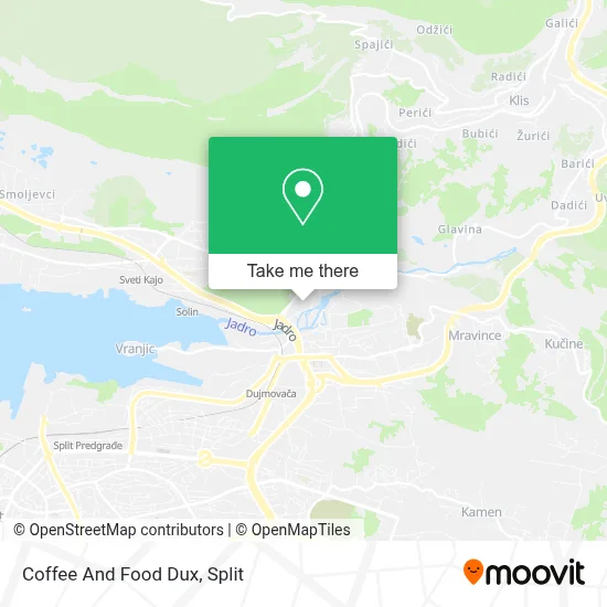 Coffee And Food Dux map