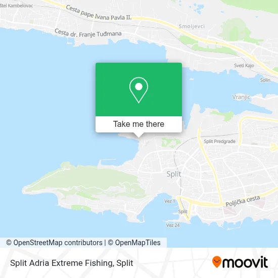 Split Adria Extreme Fishing map