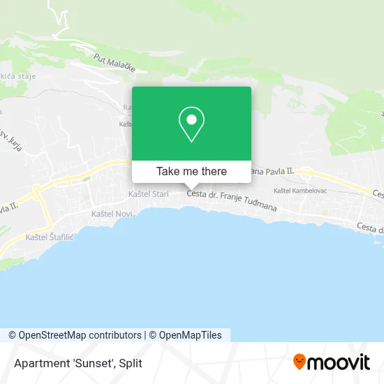Apartment 'Sunset' map