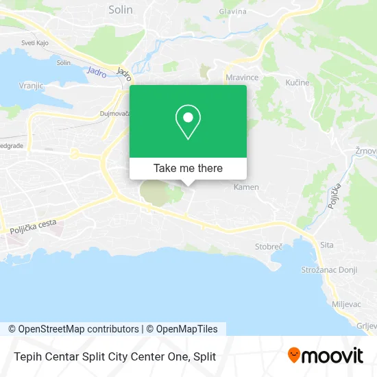 Tepih Centar Split City Center One map