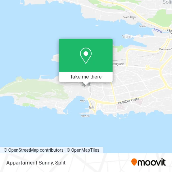 Appartament Sunny map