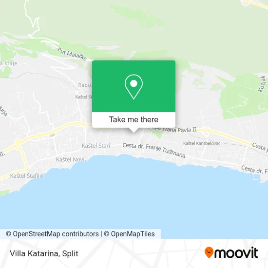 Villa Katarina map