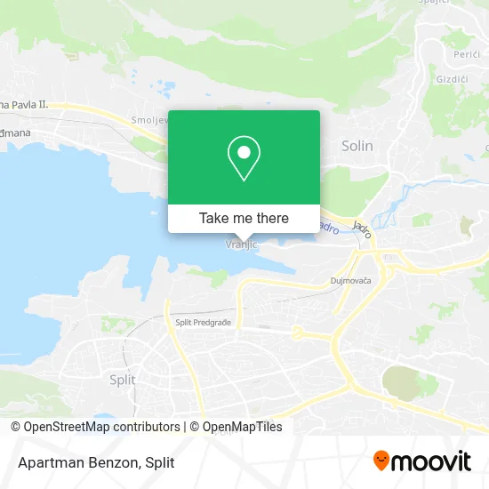 Apartman Benzon map