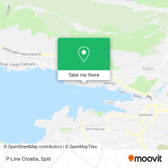 P-Line Croatia map